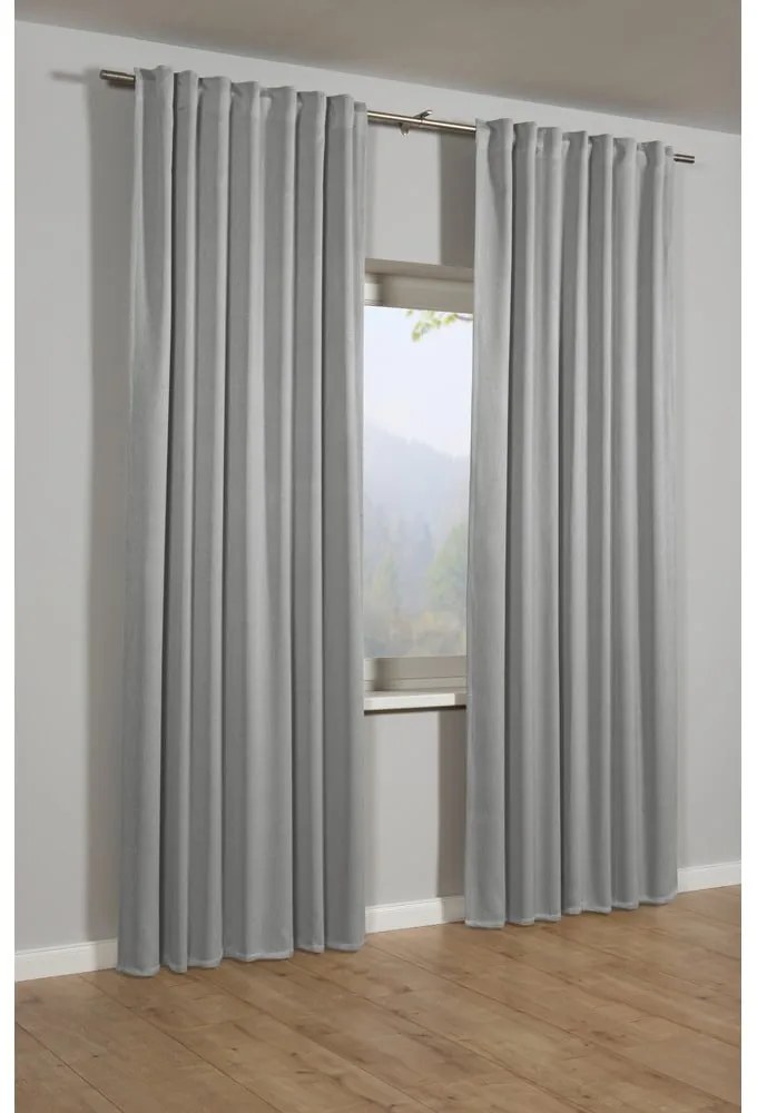 Сива затъмняваща завеса 245x130 cm Blackout - Gardinia