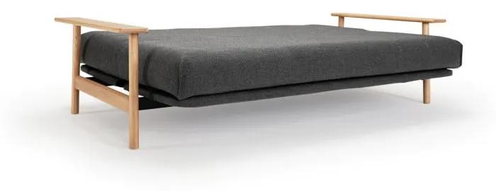 Тъмносив разтегателен диван със свалящо се покривало Flashtex Dark Grey, 97 x 230 cm Balder - Innovation