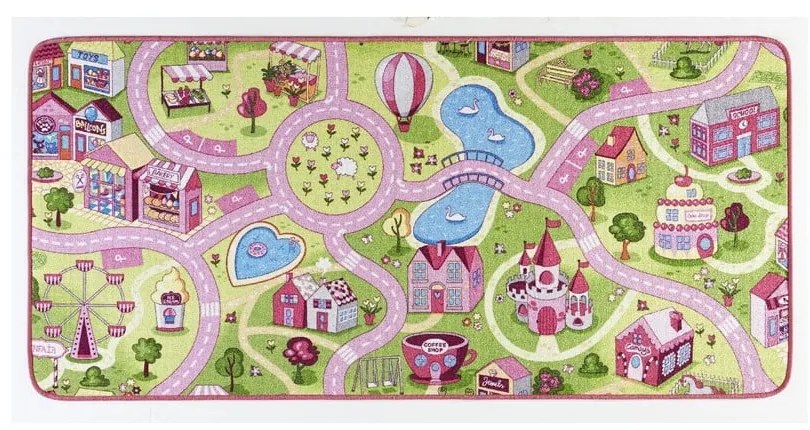 Детски килим , 90 x 200 cm Sweet Town - Hanse Home