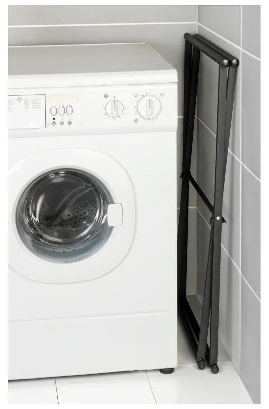 Черна сгъваема стойка за кърпи Lava - Wenko