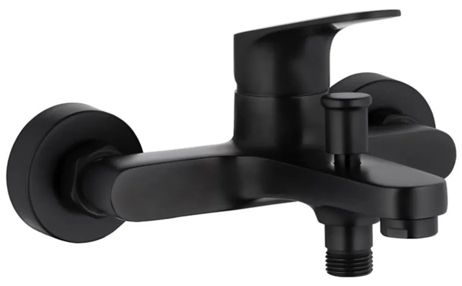 KFA Armatura 5554-010-81 - Матиран черен смесител за вана OTAVA