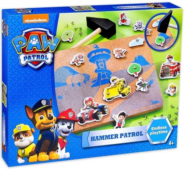 Дърводелски комплект, Totum, Paw Patrol, Декорирай с чук