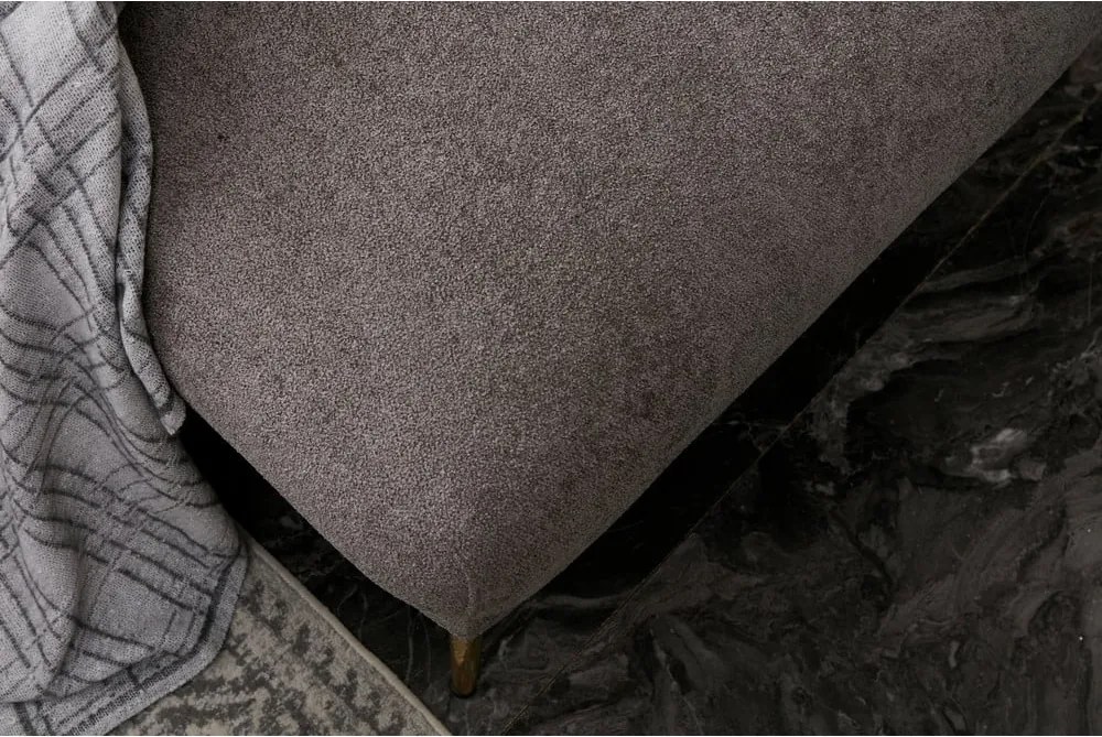 Сив ъглов диван (ляв ъгъл) Simena – Balcab Home