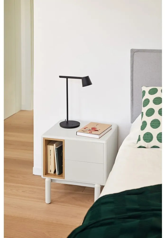 Кремаво нощно шкафче Corvo – Teulat