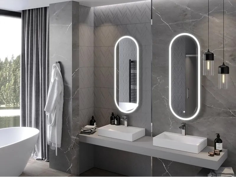 Mexen Bono осветено огледало за баня 45 x 120 см, LED 6000K, анти-пара - 9816-045-120-611-00