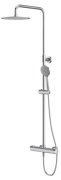 Cersanit S951-340 - Душ комплект с термостатен смесител CITY хром лъскав