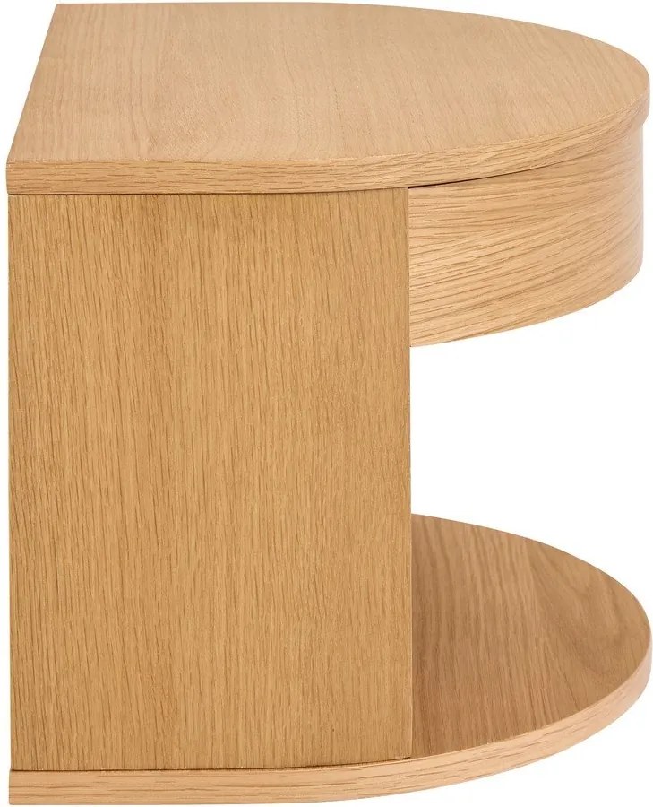 Нощно шкафче от декор от дъб в светло естествен цвят Paron – Actona