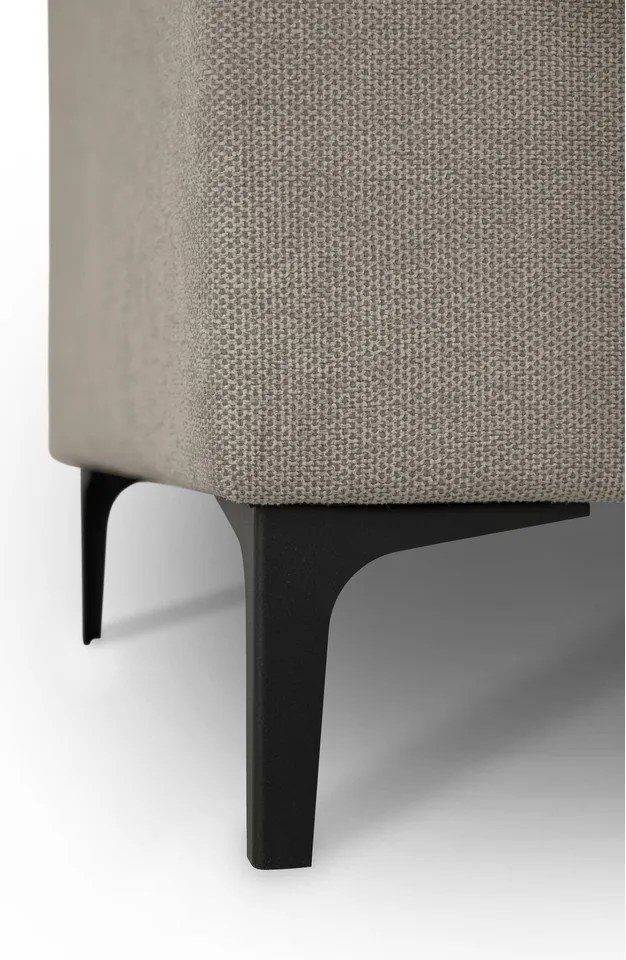 Светлокафяв шенилов ъглов диван (десен ъгъл) Fabian – Scandic