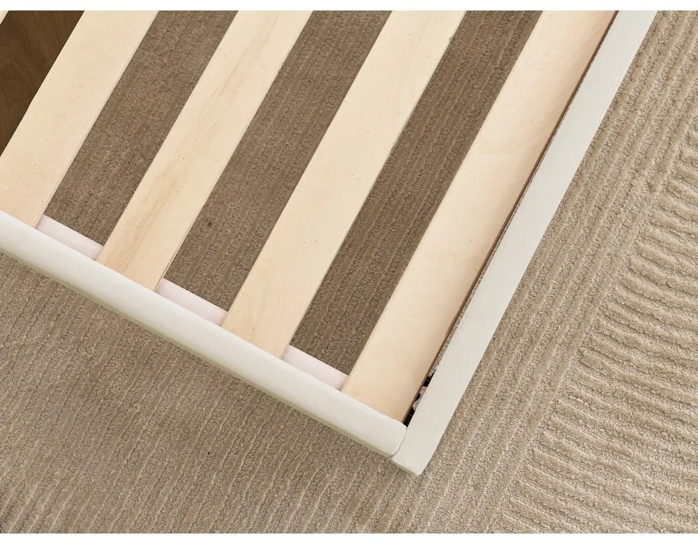 Бежово тапицирано двойно легло с включена подматрачна рамка 160x200 cm Prune – Bobochic Paris