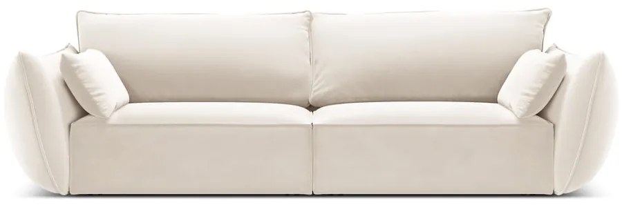 Бежов кадифен диван 208 cm Vanda – Mazzini Sofas
