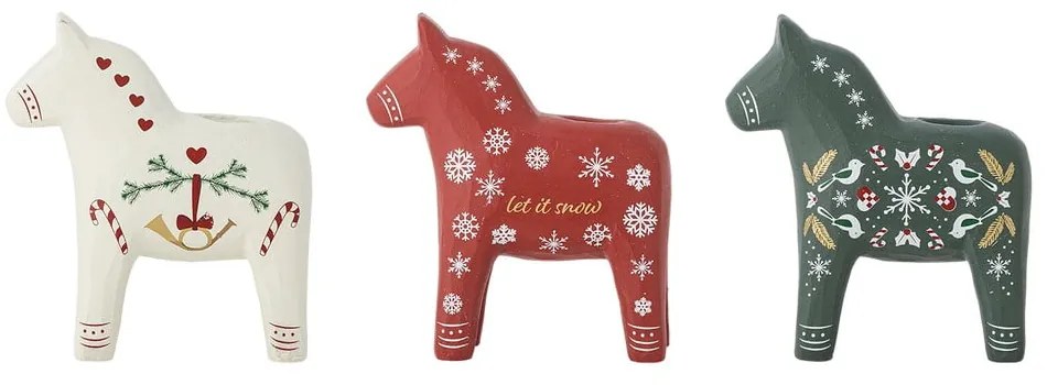 Свещници в комплект от 3 бр. от полирезин Siffer – Bloomingville