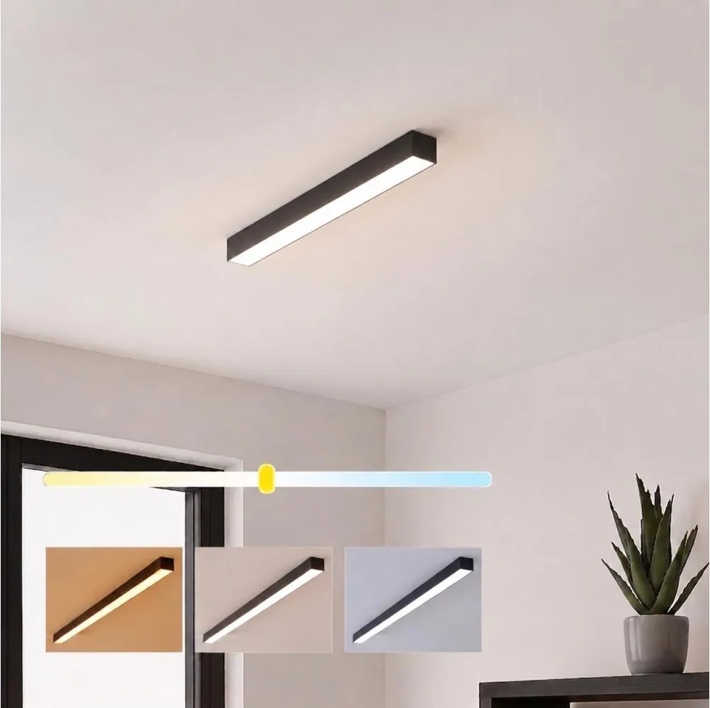 Brilagi- LED повърхностно монтиран таванен плафон FULLDAY LED/10/15/20W/230V 2700/4000/6000K черен