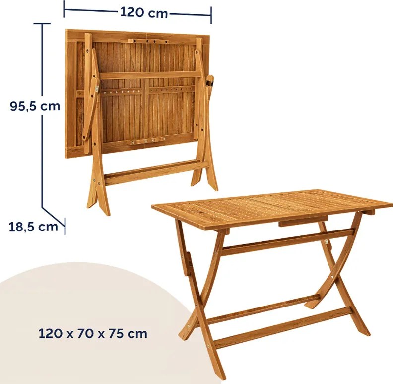 Градински комплект за 4 лица Sydney Komfort от акациева дървесина