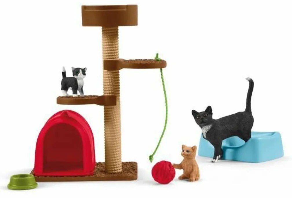 Playset Schleich Playtime for cute cats Котки Пластмаса