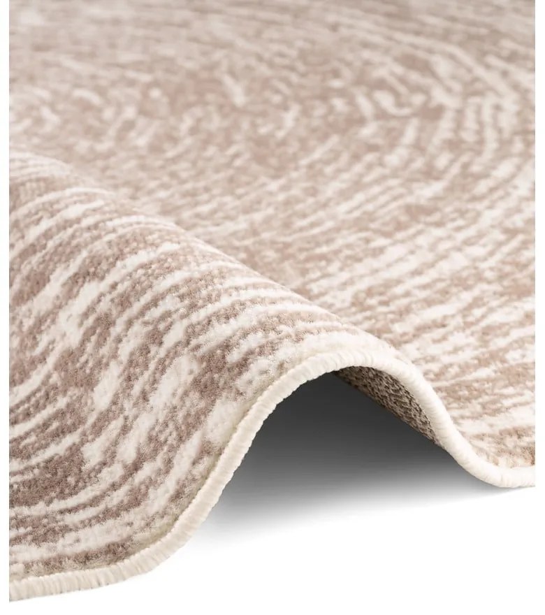 Бежово-кремав кръгъл килим ø 120 cm Gloria Cavallo – Hanse Home