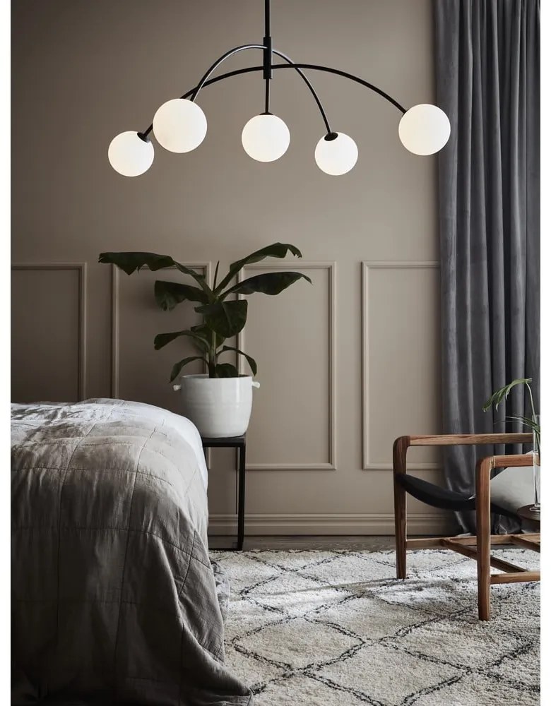 Черно висящо осветително тяло, ø 117 cm Heaven - Markslöjd