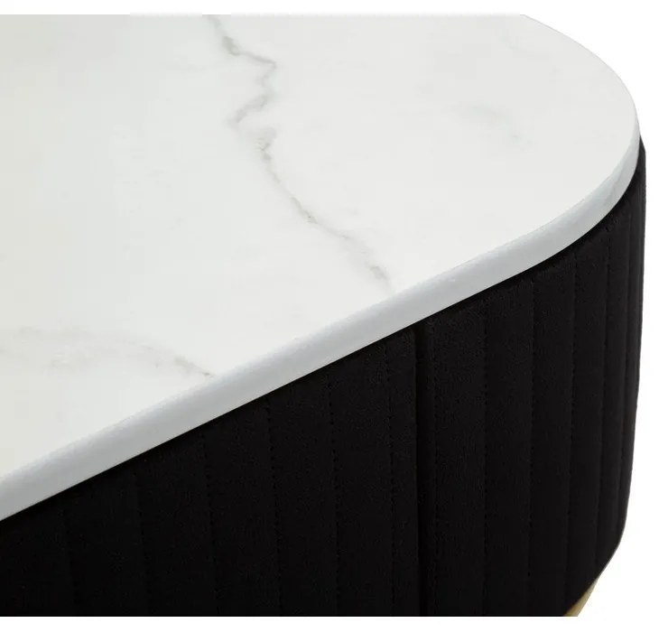 Конзолна маса в черно и златно 43x100 cm Montpellier - Mauro Ferretti