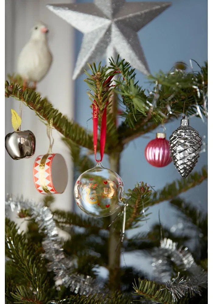 Стъклена коледна топка ø 6,5 cm Ann-Sofi Romme Annual Christmas Bauble 2025 – Holmegaard