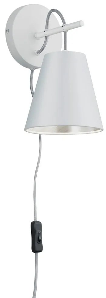 Бяла стенна лампа ø 15 cm Andreus – Trio