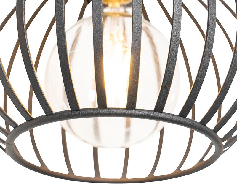 Смарт висяща лампа черна 4 светлини вкл. 4 Wifi G95 - Saffira