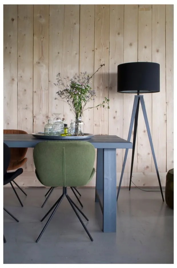 Черна подова лампа на статив - Zuiver