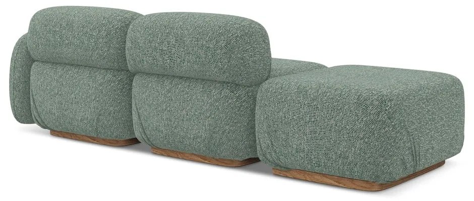 Светлозелен модулна лежанка (десен ъгъл) Ailani – Makamii