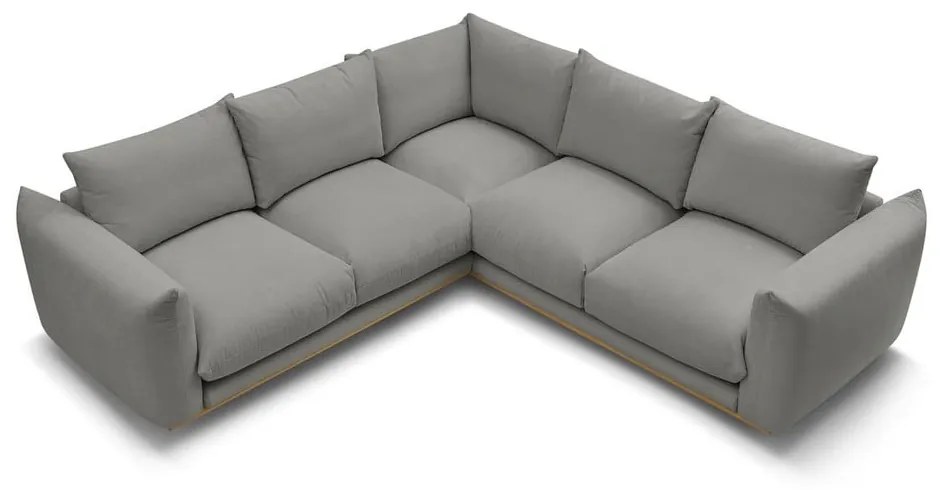 Сив ъглов диван Ernest – Bobochic Paris