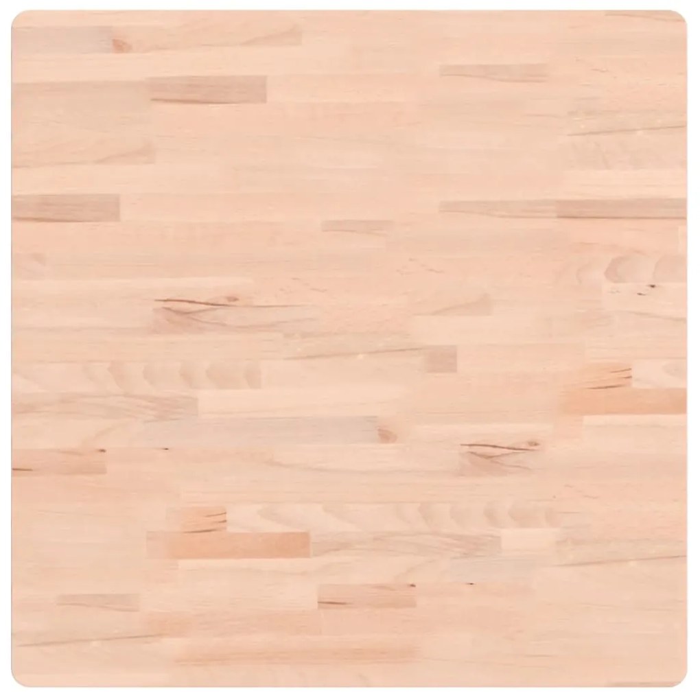 355951 vidaXL Плот за маса 70x70x1,5 см квадратен масивен бук