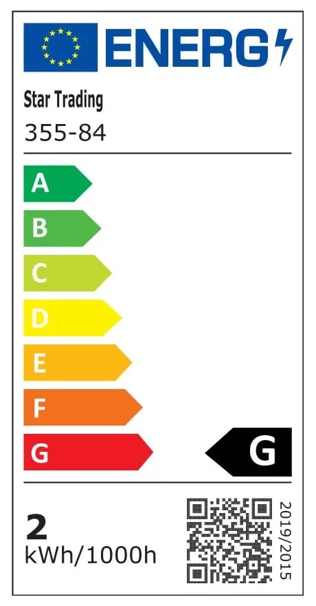 Топла LED крушка с нажежаема жичка E27, 2 W Plain Smoke - Star Trading