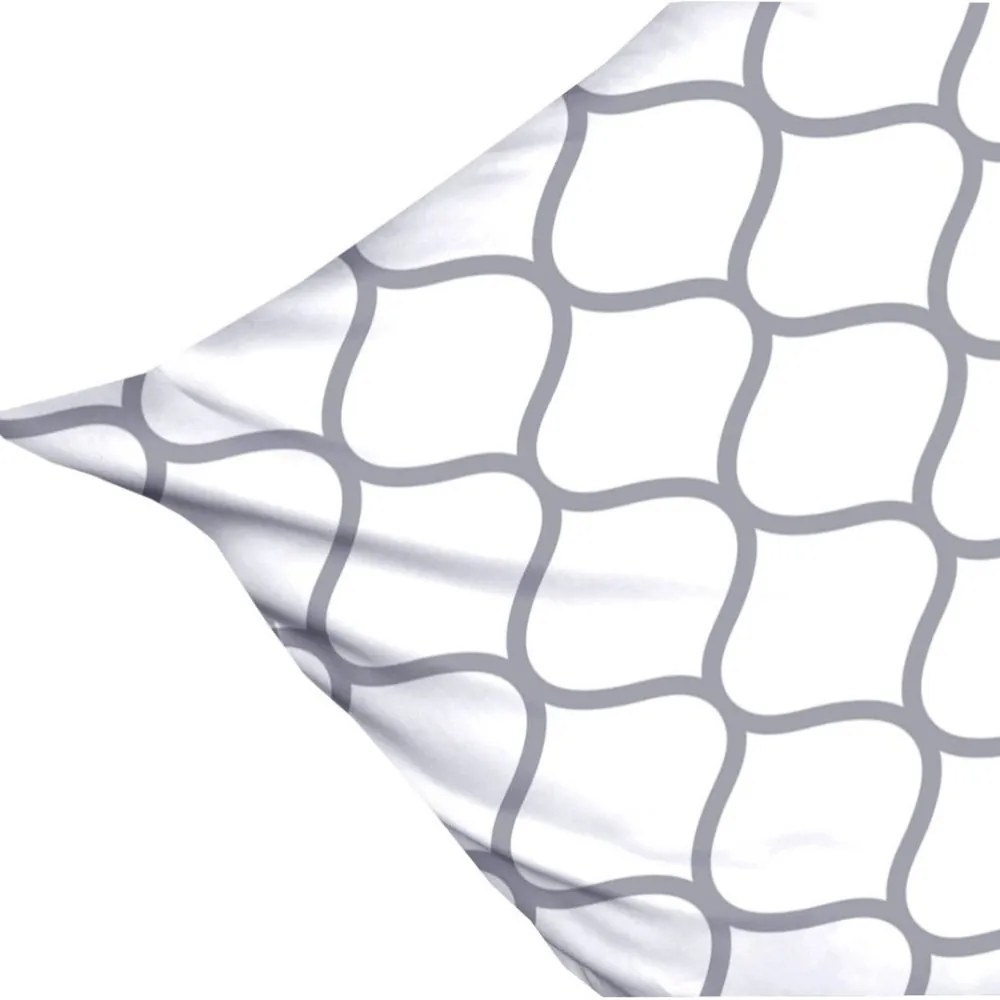 Двустранно памучно спално бельо с геометрична шарка Ширина: 220 см | Дължина: 200 см