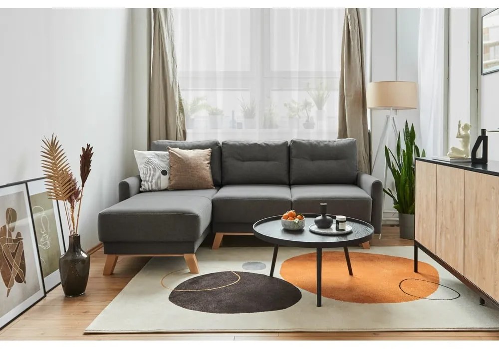 Тъмно сив променлив диван ъглов диван Pop - Bonami Selection