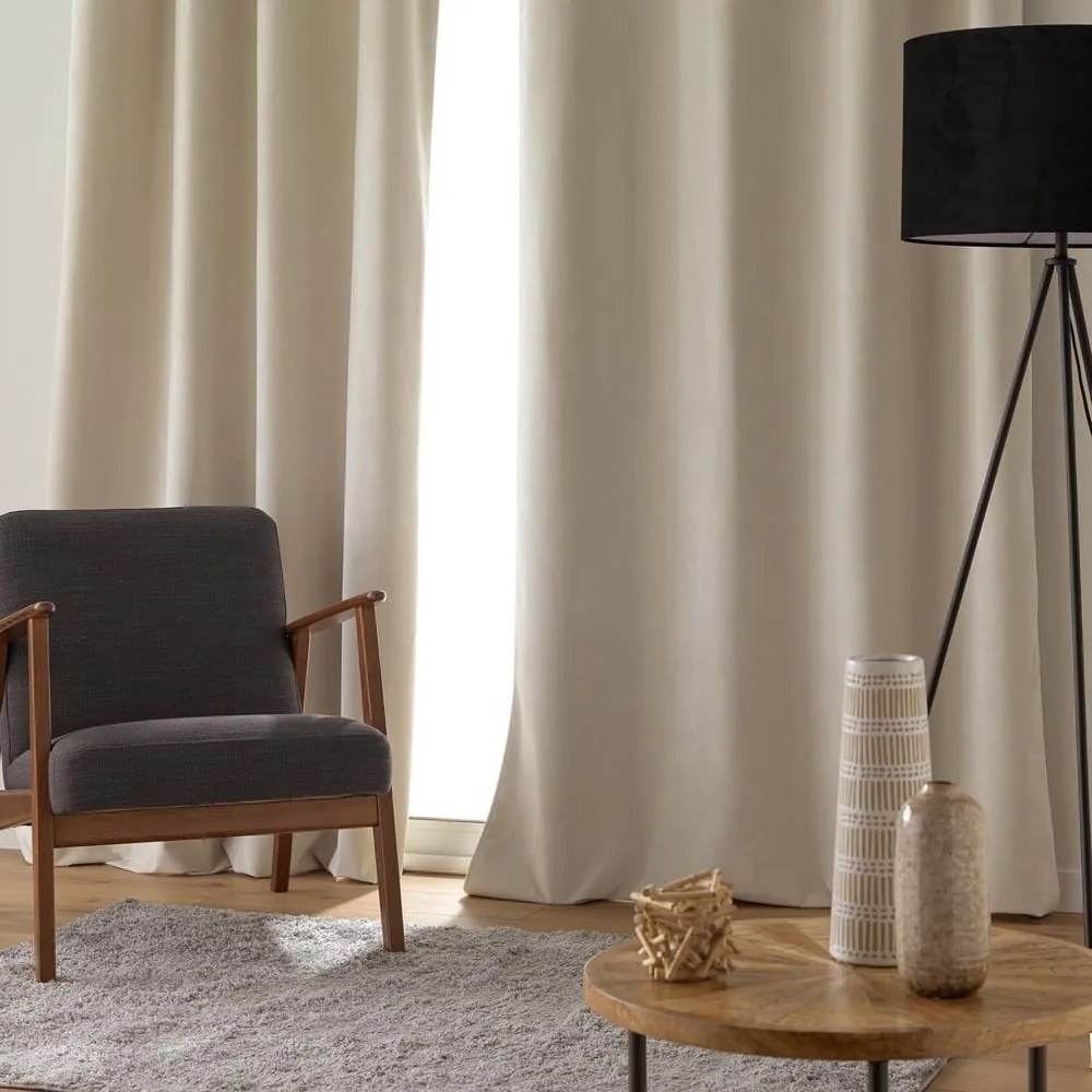 Бежово перде 140x260 cm Olympe – douceur d'intérieur