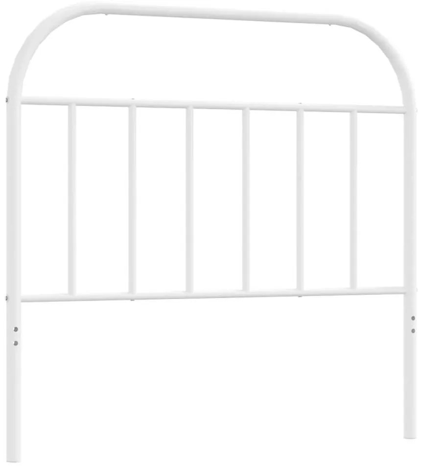 353713 vidaXL Метална резервна табла за легло, бяла, 100 см