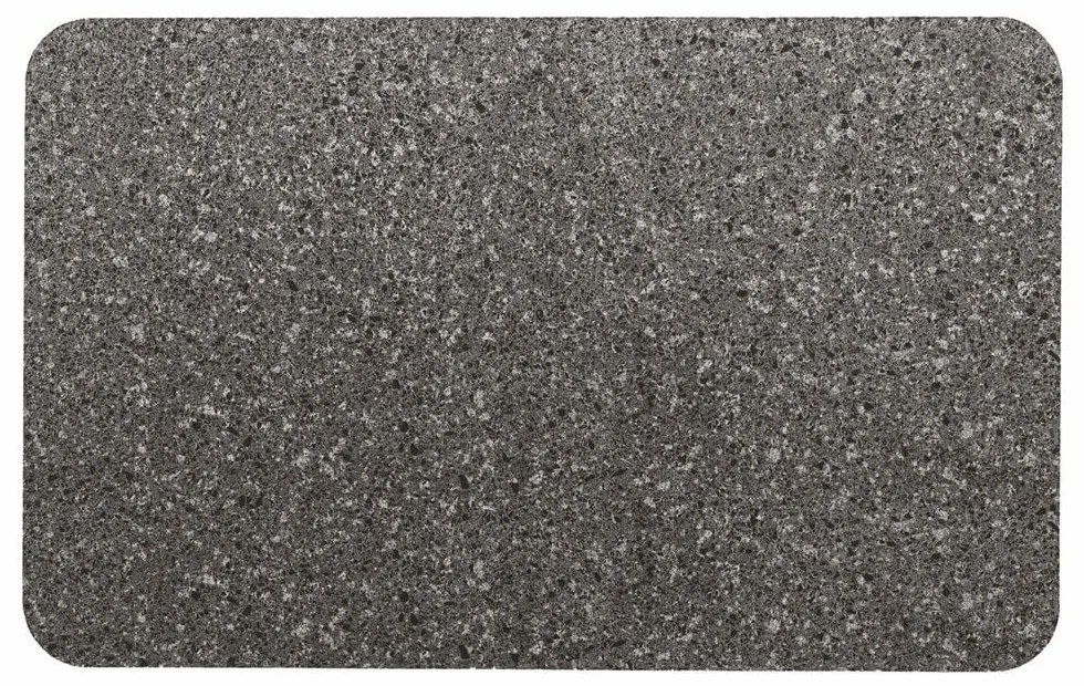 Антрацитен килим за баня 50x80 cm Granite – douceur d'intérieur