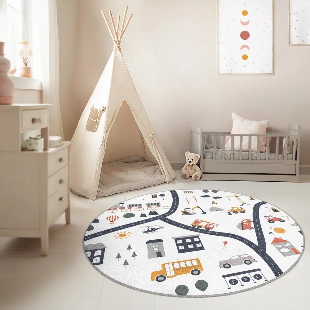 Детско килимче за игра подходящо за пране ø150 cm World Around Me – Mila Home