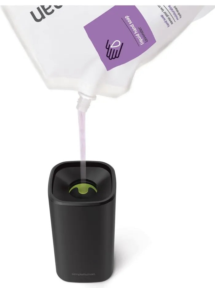 Дозатор за сапун от матова черна стомана 295 ml - simplehuman