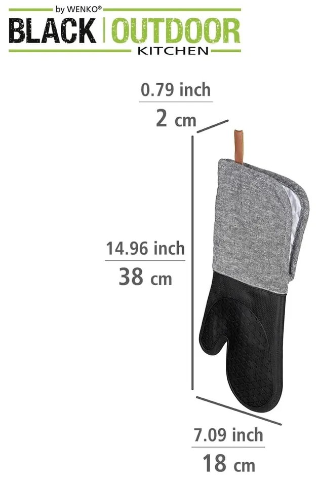 Комплект от 2 кухненски кърпи за съдове Black Outdoor Kitchen Ada - Wenko