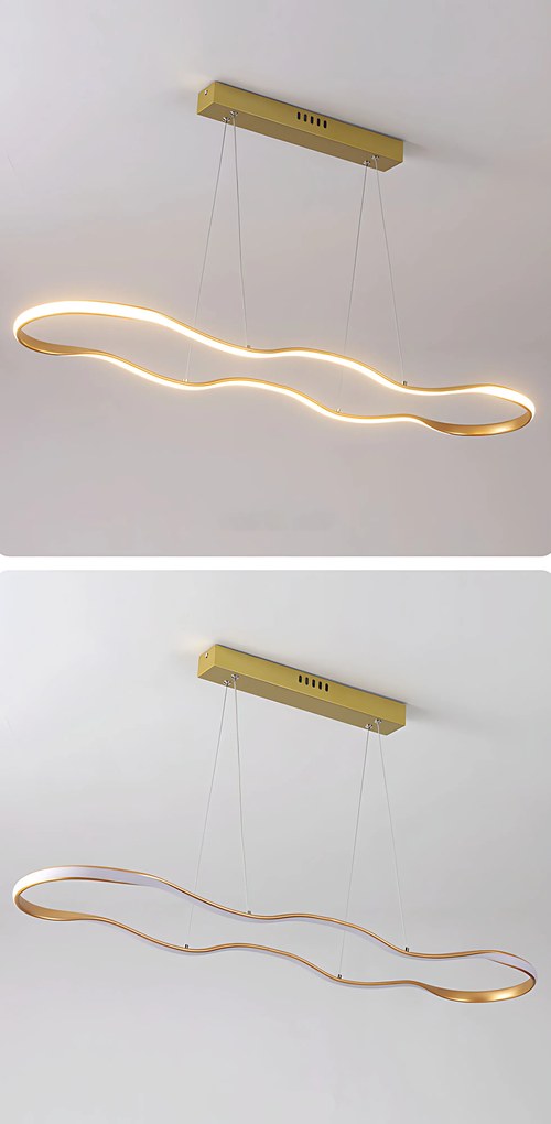 LED висяща лампа за таван LHJ027-CP 120 см златиста