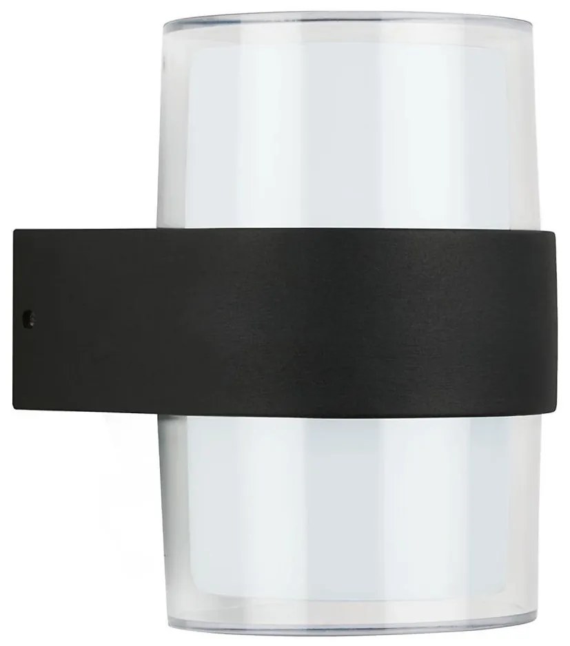 Telefunken 320405TF - LED външно стеннo осветително тяло 2xLED/8W/230V IP44 черно