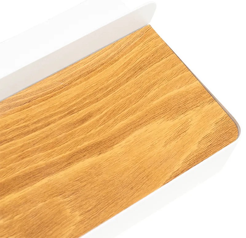 Модерна стенна лампа бяла с LED с USB и превключвател - Ted