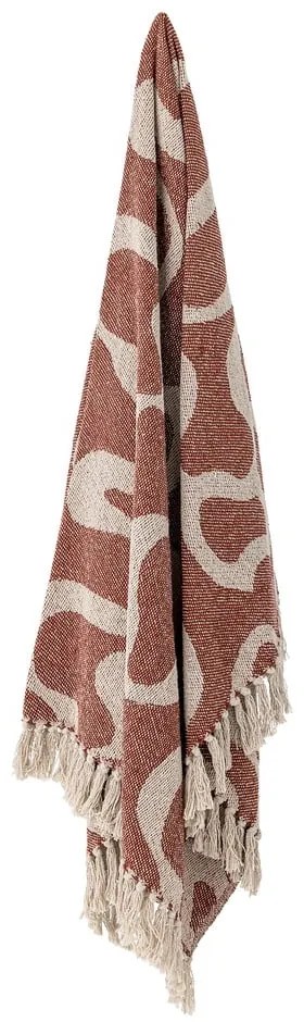 Кафяво одеяло от рециклиран памук 130x160 cm Salobre – Bloomingville