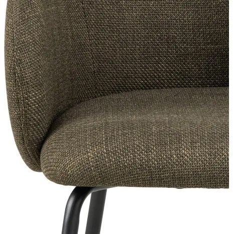 ЦЛЯРА Маслинено Зелено (тъкан Басэл 77)/крака черни - МОДЕРЕН ТАПИЦИРАН СТОЛ ЛОФТ ЗА ДНЕВНА/ТРАПЕЗАРИЯ/ОФИС