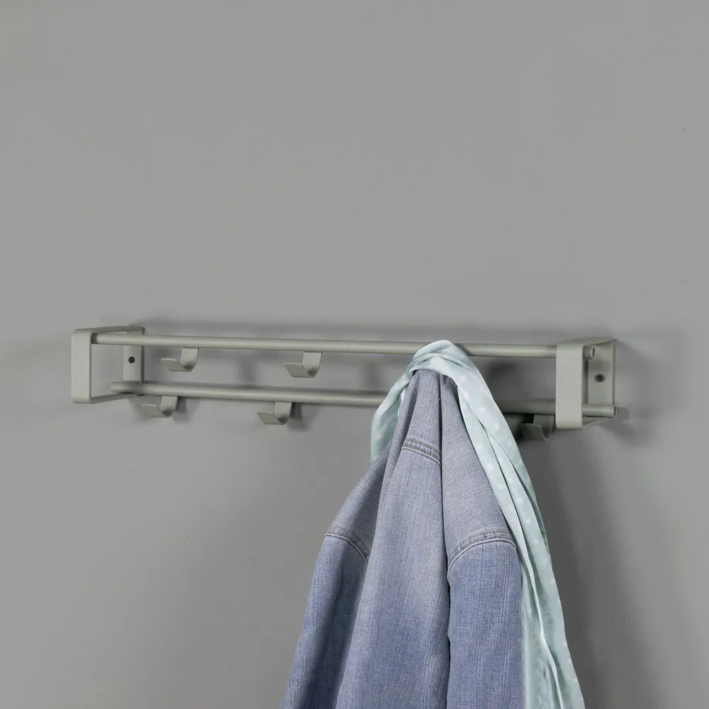 Сиво-зелена метална стенна закачалка 60 cm Rex – Spinder Design