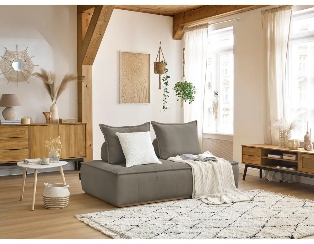 Кафяво-сив шенилов диван 175 cm Elisa – Bobochic Paris