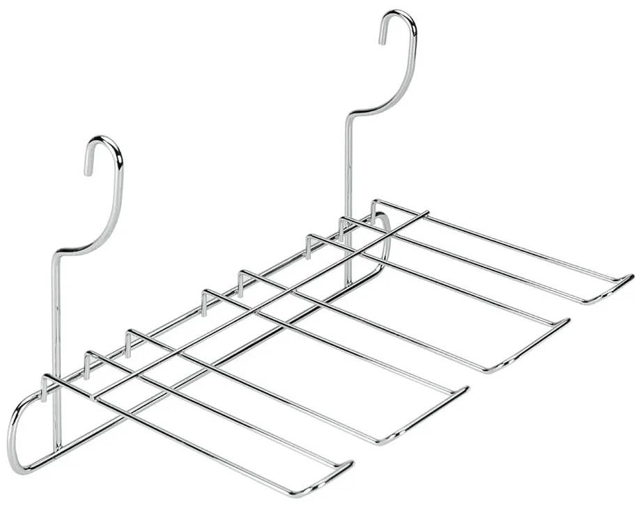 Висящ държач за чаши от хромирана стомана в сребристо Lonardo – Metaltex