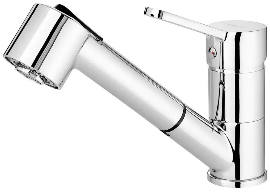 Deante BDN_071M - Кран за мивка с издърпваща се пръскачка NARCYZ лъскав хром