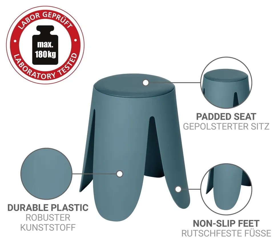 Пластмасов стол за подреждане в петролен цвят Comiso – Wenko