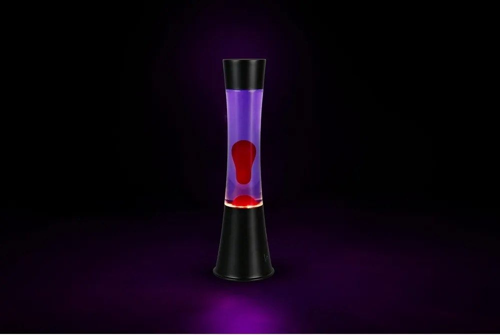 Черна LED лава лампа (височина 39,5 cm) Etna – Reality