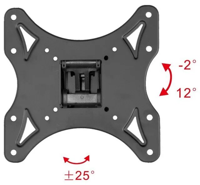 Стойка за телевизор X-TREMER 1040TS, За стена, 10" до 40", Макс 25 Kg, Vesa 200x200, Черен