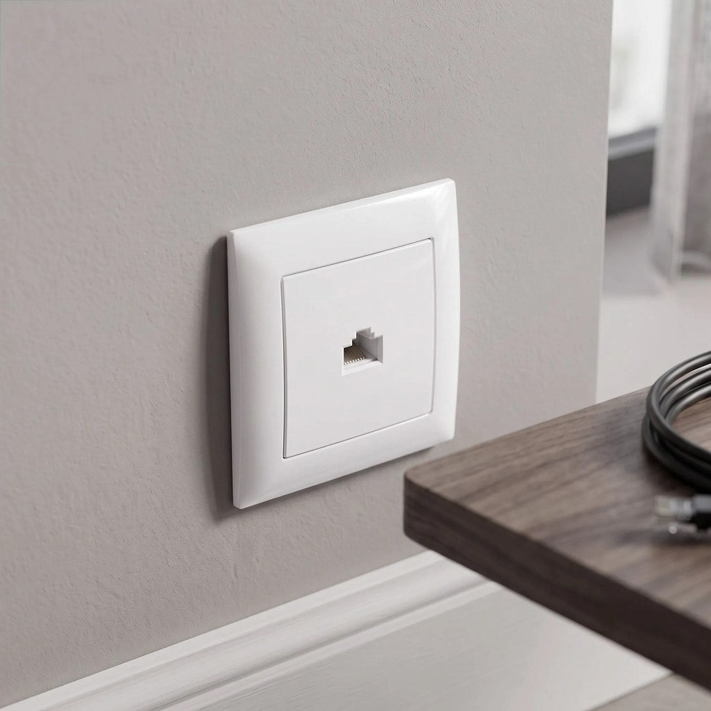 Розетка RJ45 OSTE JNH010-S WHITE